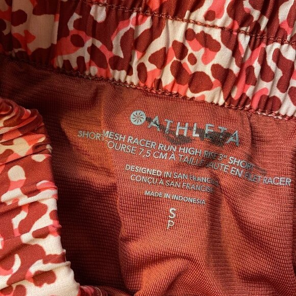 Athleta Red and White Athletic Shorts - Picture 5 of 8